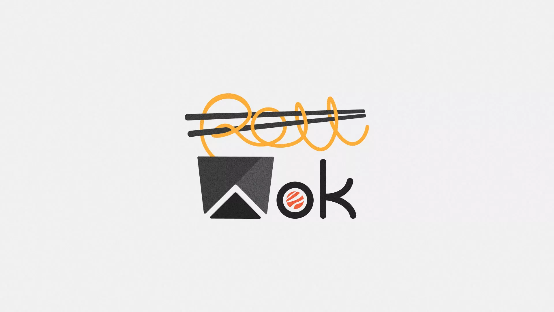 Разработка логотипа в Белебее для суши-бара «Roll Wok Club»
